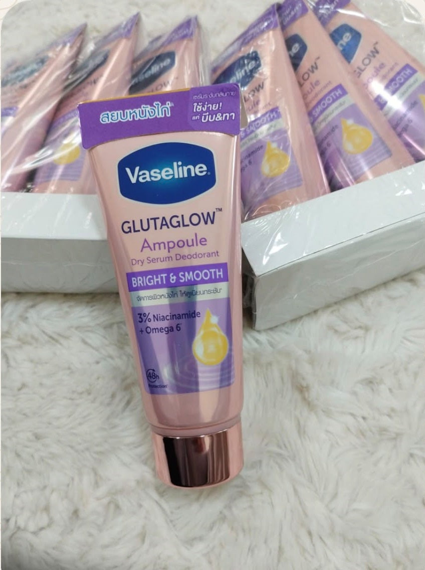 فازلين GlutaGlow أمبول سيروم جاف مزيل للعرق – تفتيح ونعومة 45 مل